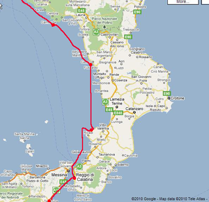 Camerota to Reggio